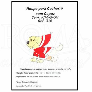 molde papai noel para cachorro